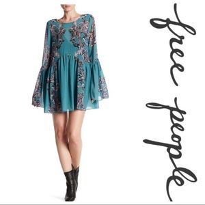 Free People Printed Symphony Slip Dress Size S NWT